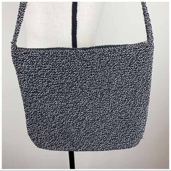 The Sak Black/White‎ Crochet Hobo Style Bag Medium - Picture 3 of 15